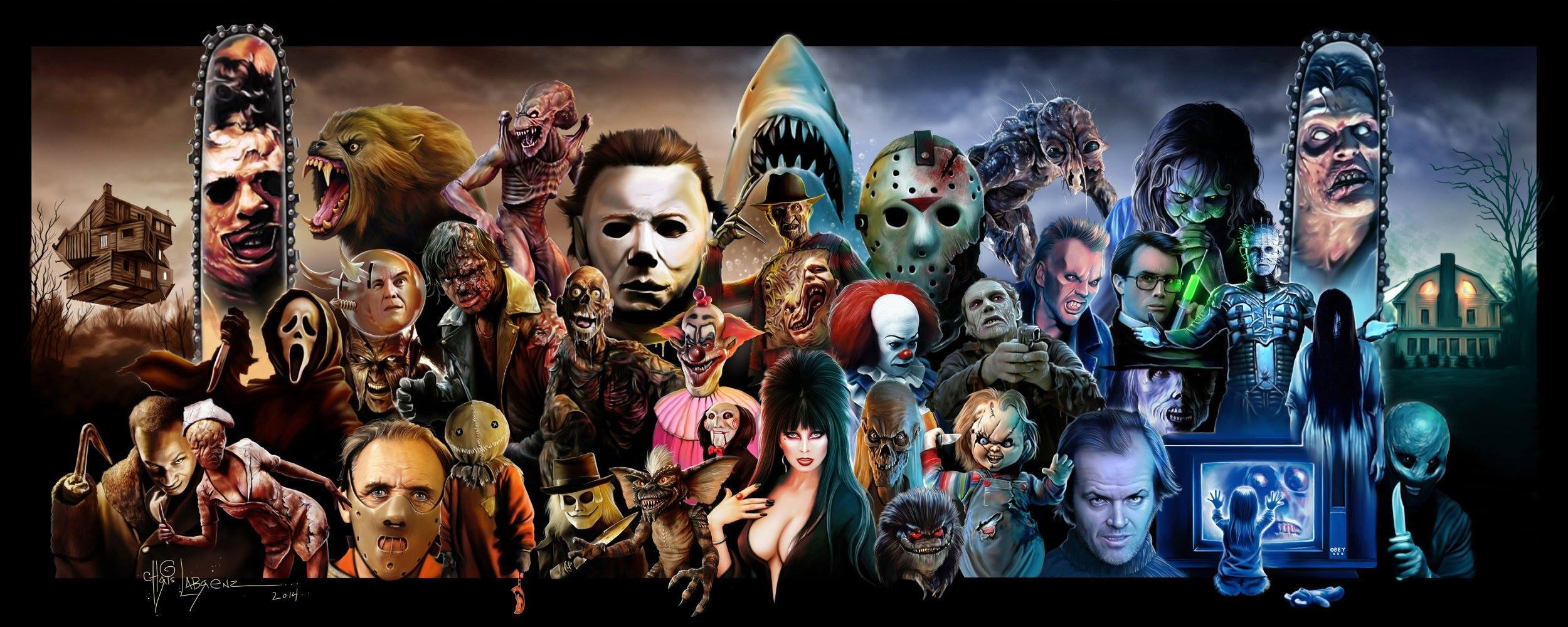 Horror Movie Icons Wallpaper