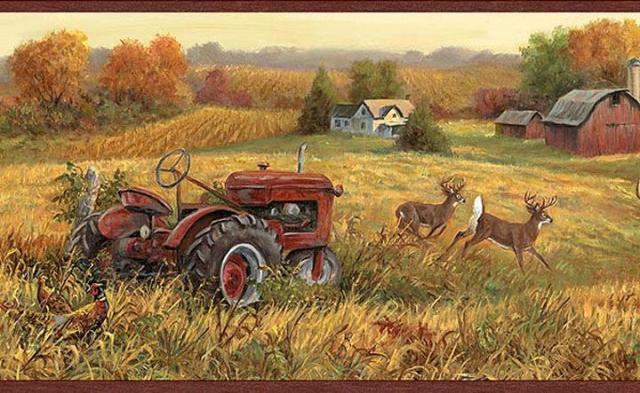 Farm Scene Wallpaper Border Inc