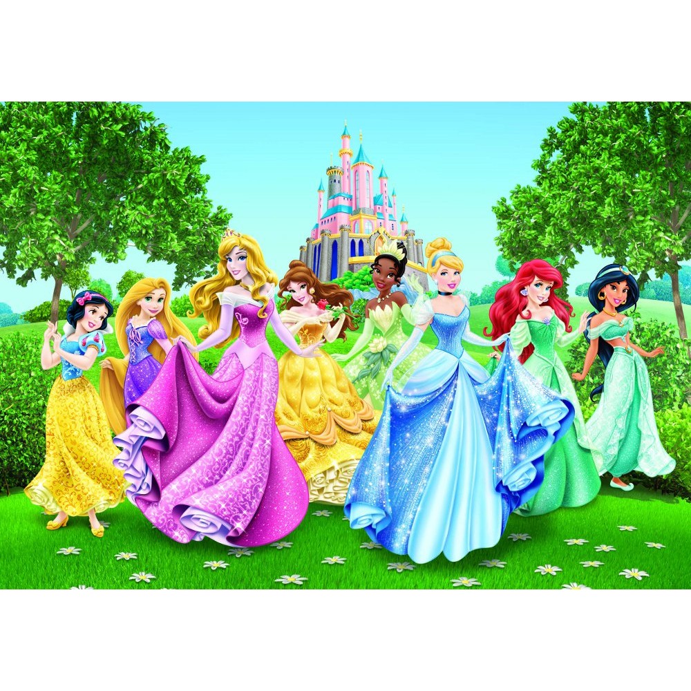 Disney Princesses And Castle Wallpaper Great Kidsbedrooms The