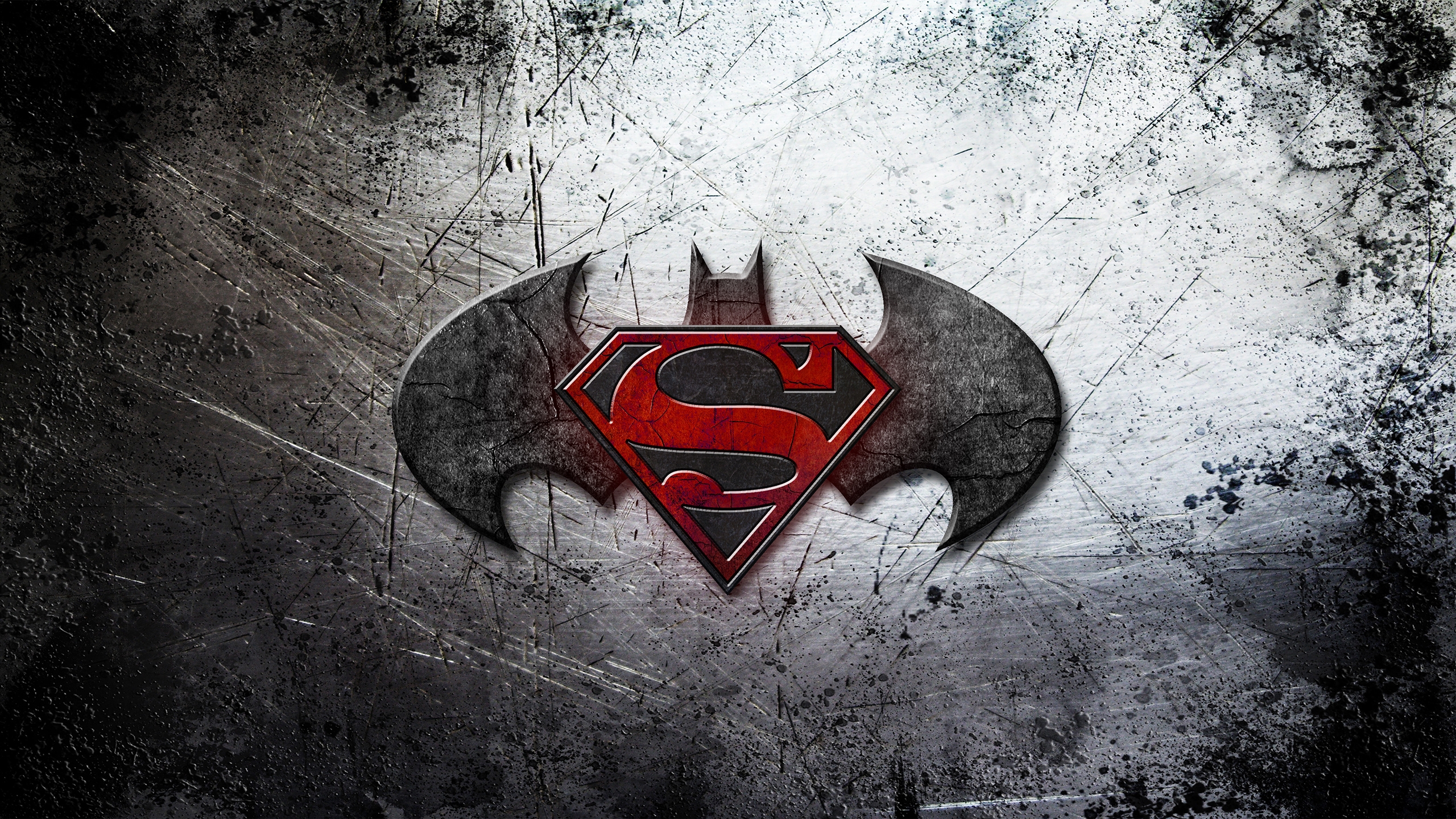 Batman vs Superman Logo Wallpaper in High Resolution at Movies 2560x1440