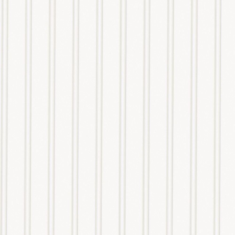 Graham Brown White Beadboard Paintable Wallpaper