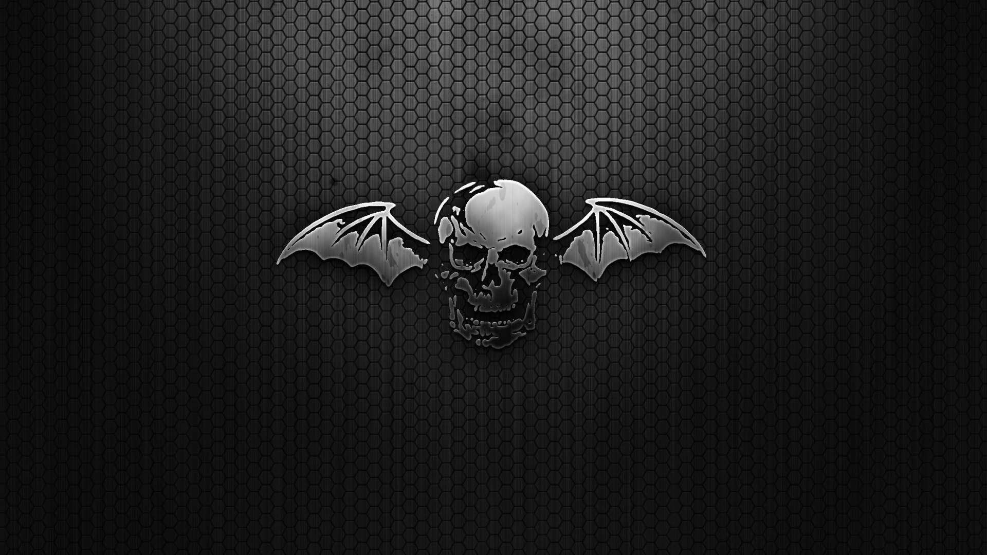 Black Skull Wings Mesh HD Wallpaper 1080p HDwallwide