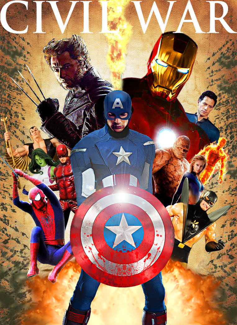 Marvel S Civil War Poster Movie Version By Timetravel6000v2 On