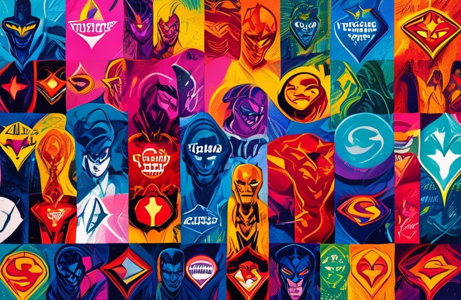 Superheroes Logos Wallpaper