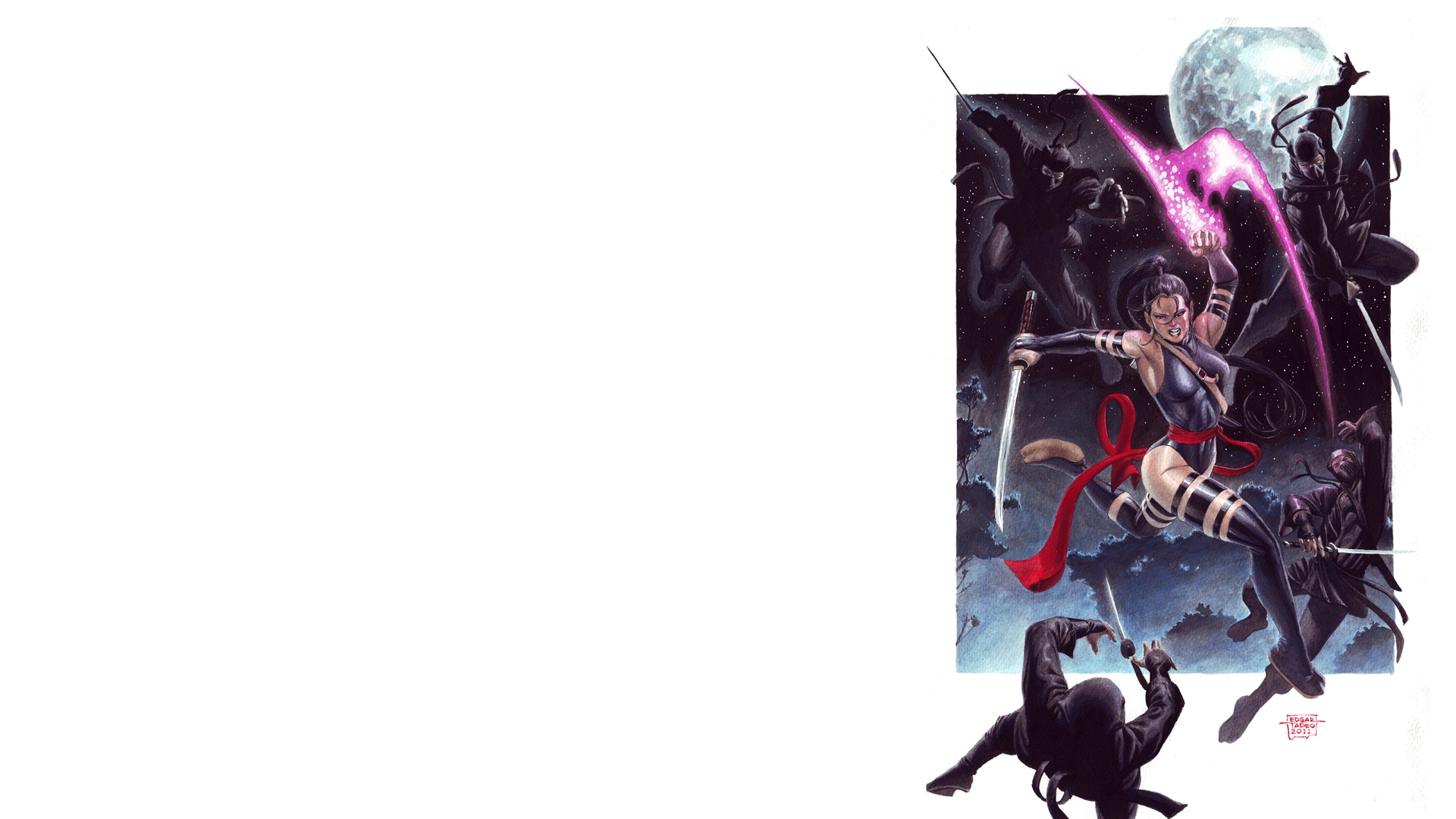 Psylocke Puter Wallpaper Desktop Background
