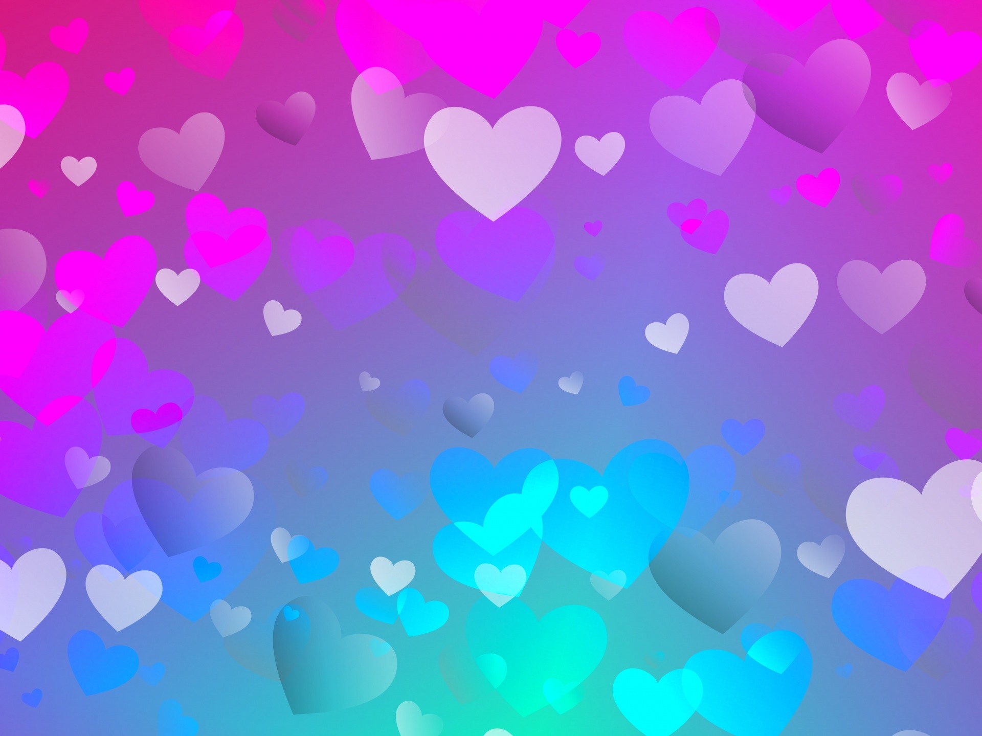Pink Hearts Background Wallpaper