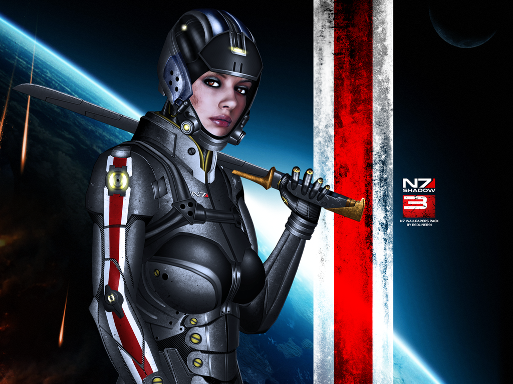 Mass Effect N7 Shadow Wallpaper V2 By Redliner91