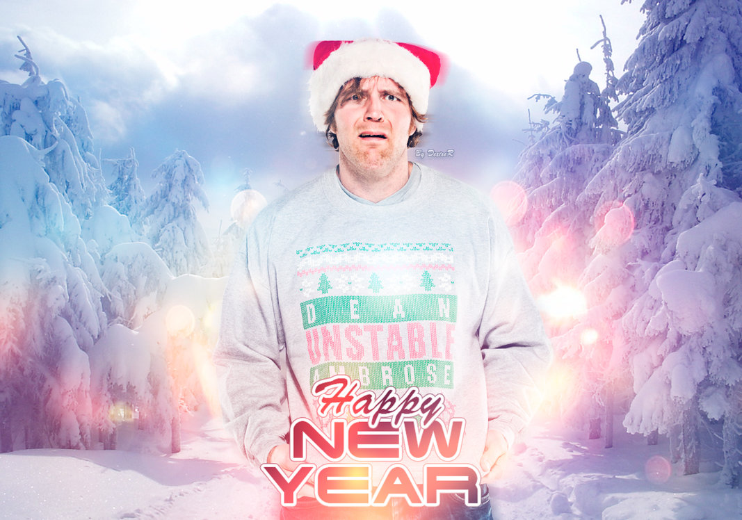 Wwe Dean Ambrose Happy New Year Wallpaper By Smiledexizer On
