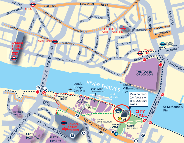 London City Map Wide Wallpaper