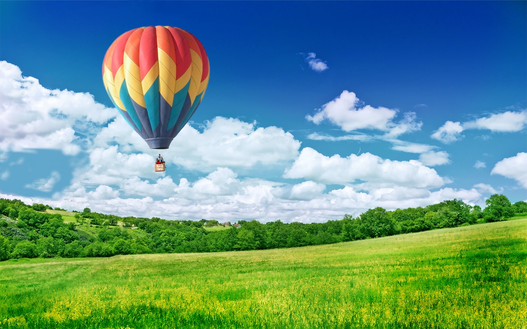 Balloon In Sky Wallpaper HD