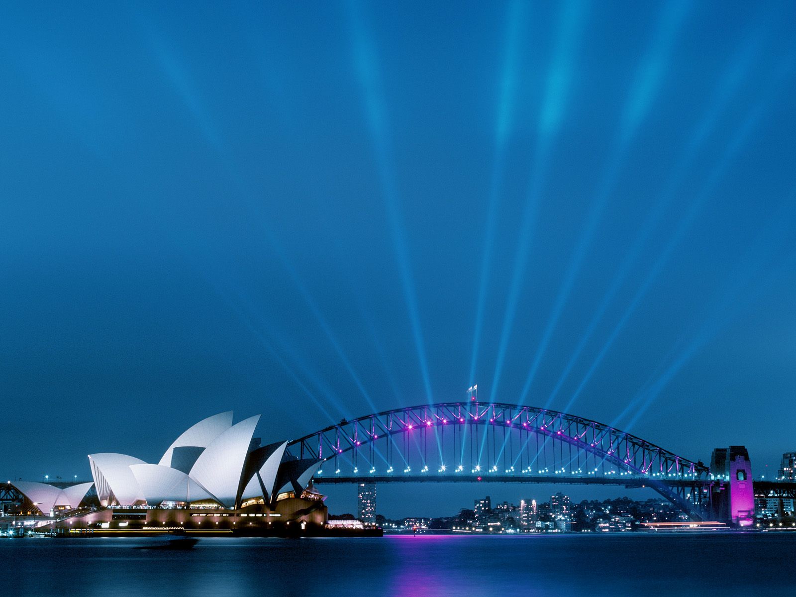 Sydney Opera House and Harbour Bridge Australia Wallpaper