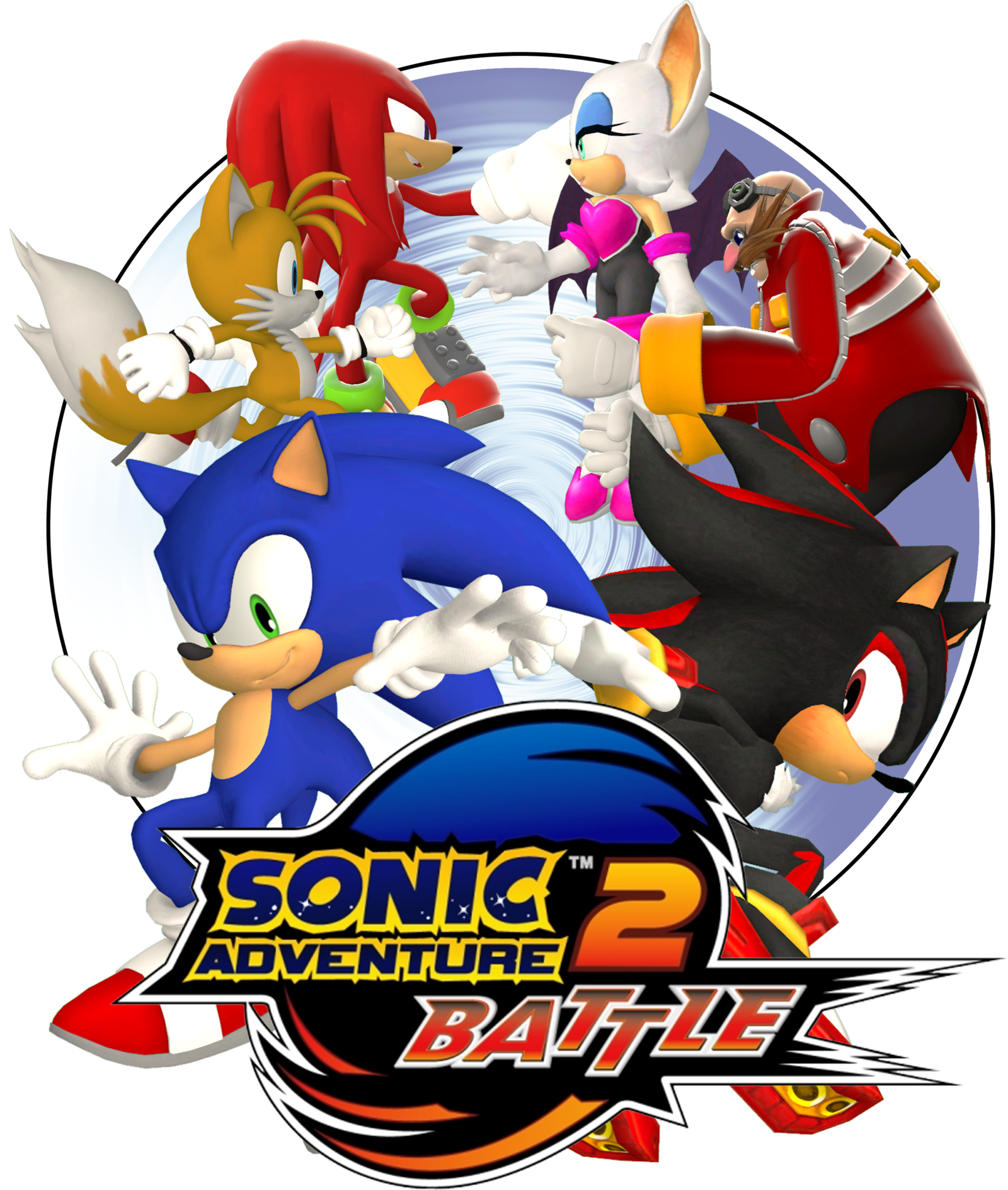 Sonic Adventure Battle Logo By Lucas Da Hedgehog