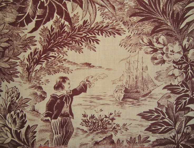 Toile De Jouy Fabric And Wallpaper