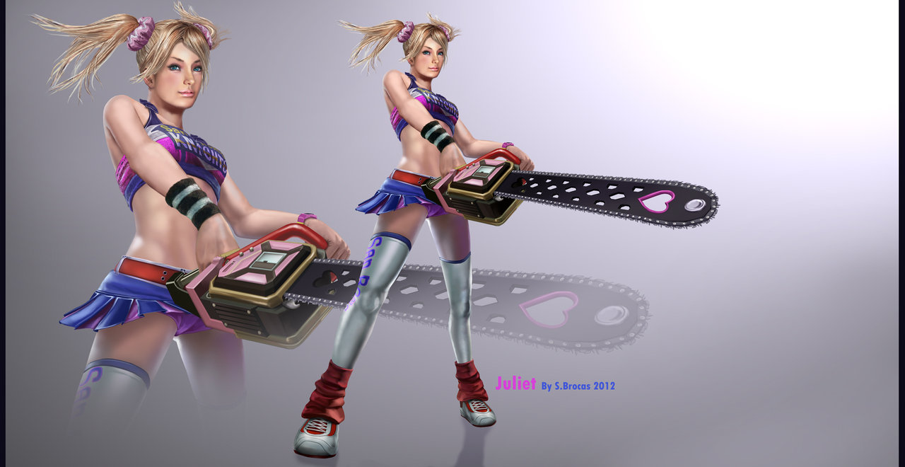 Lollipop Chainsaw Juliet Digital Painting By Lee99