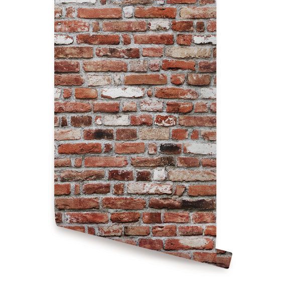 Bricks Wallpaper Repositionable Temporary Wall