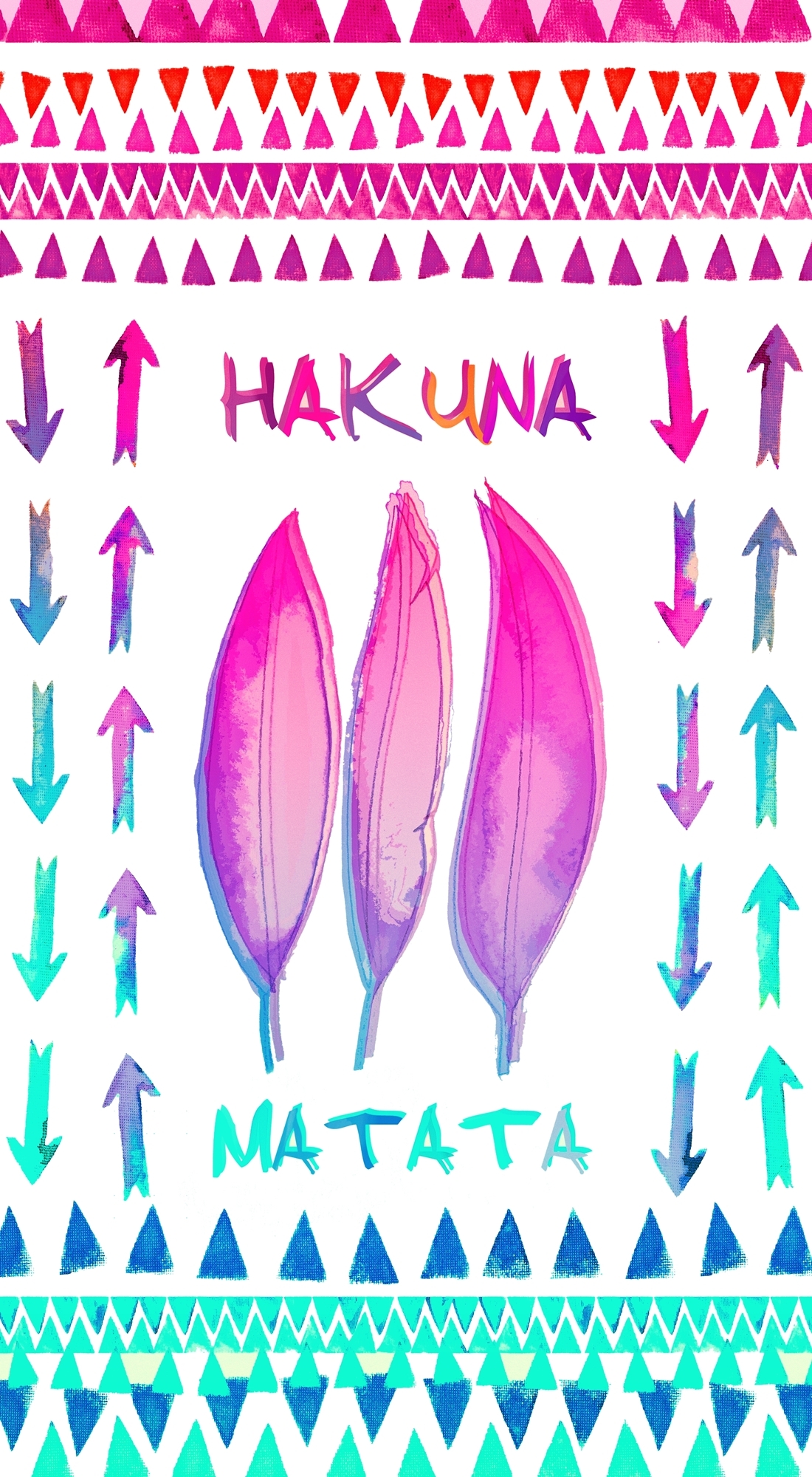 Hakuna Matata Pattern Hoesje Voor