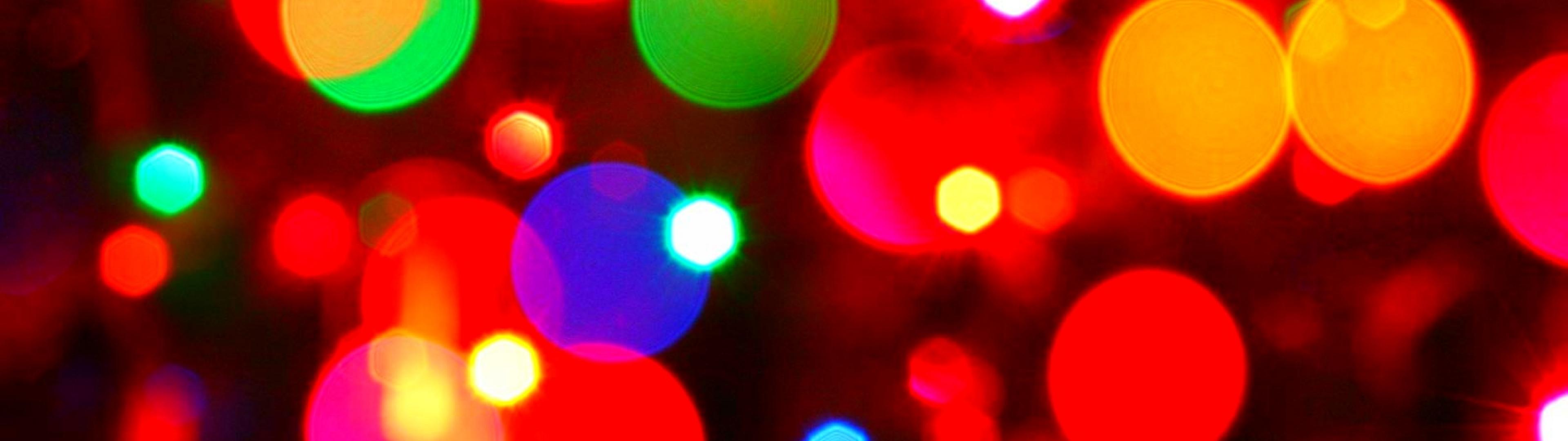 Lights Christmas Bokeh HD Wallpaper New Year