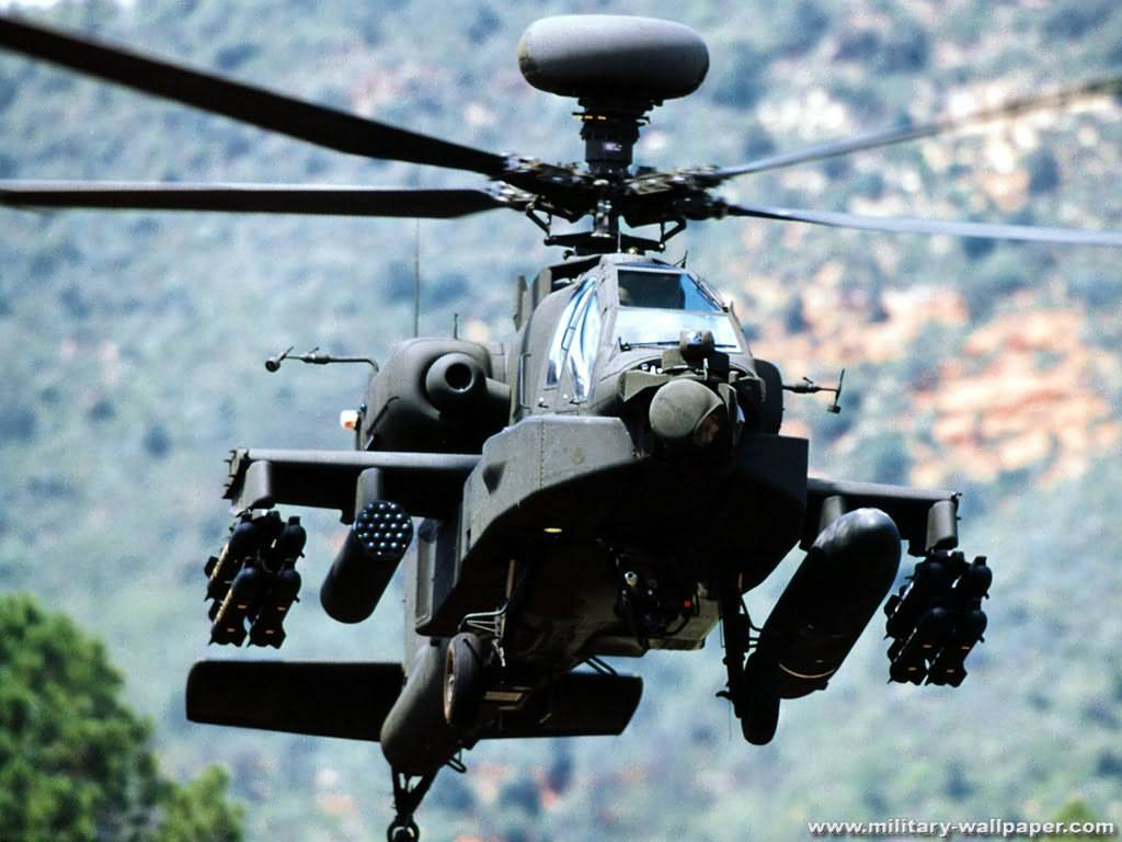 Ah Apache Usa Army S Primary Attack Helicopter Wallpaper