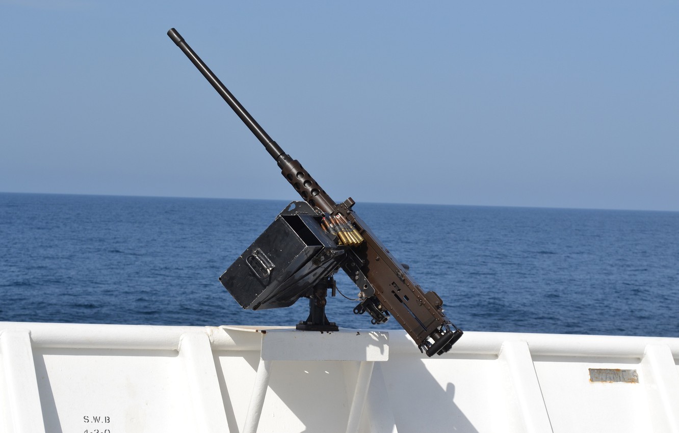 Wallpaper Sea Machine Gun Browning Easel Board M2hb Image
