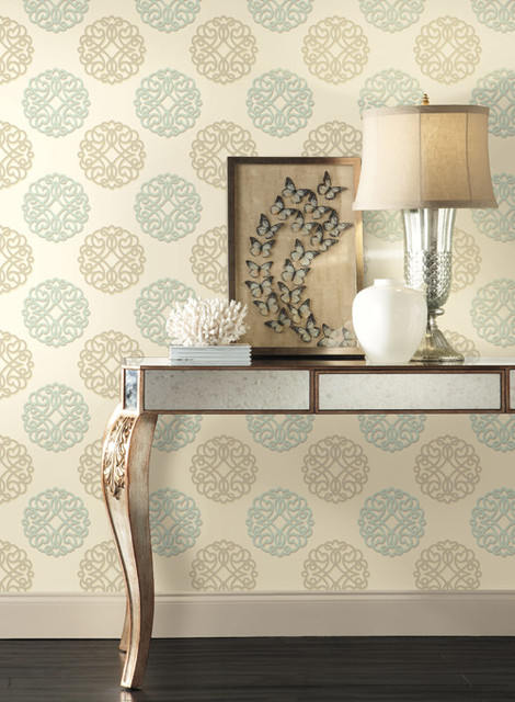 Toile Wallpaper Contemporary By Total Wallcovering