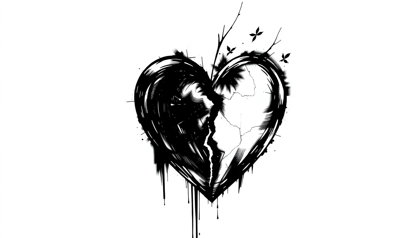 🔥 [20+] Broken Heart Black and White Wallpapers | WallpaperSafari