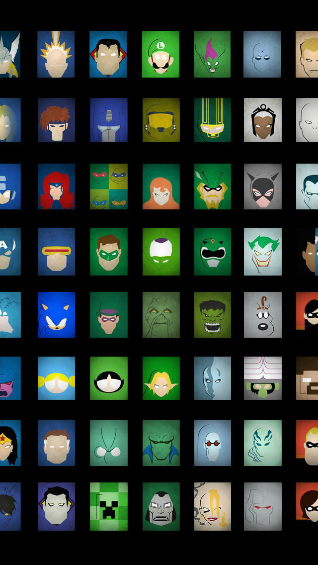 Superheroes iPhone 5s Wallpaper iPad