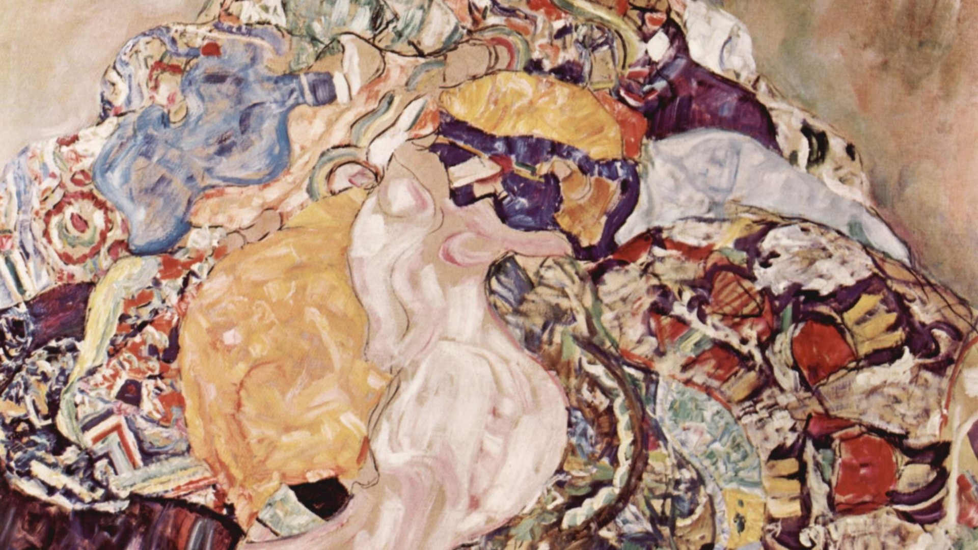 Painting Of Gustav Klimt Mess Desktop Wallpaper