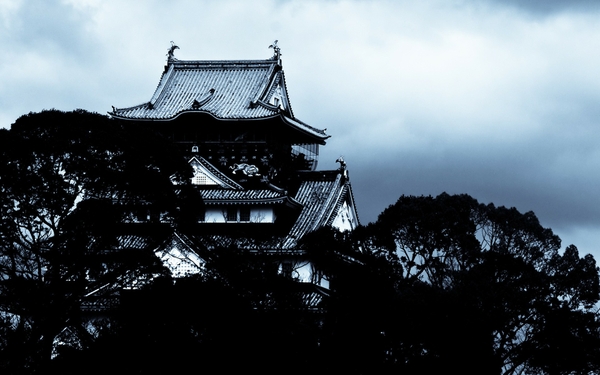 Japan Castles Filter Wallpaper