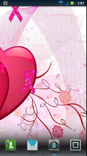 Breast Cancer Hearts Live Wallpaper October Is Awareness