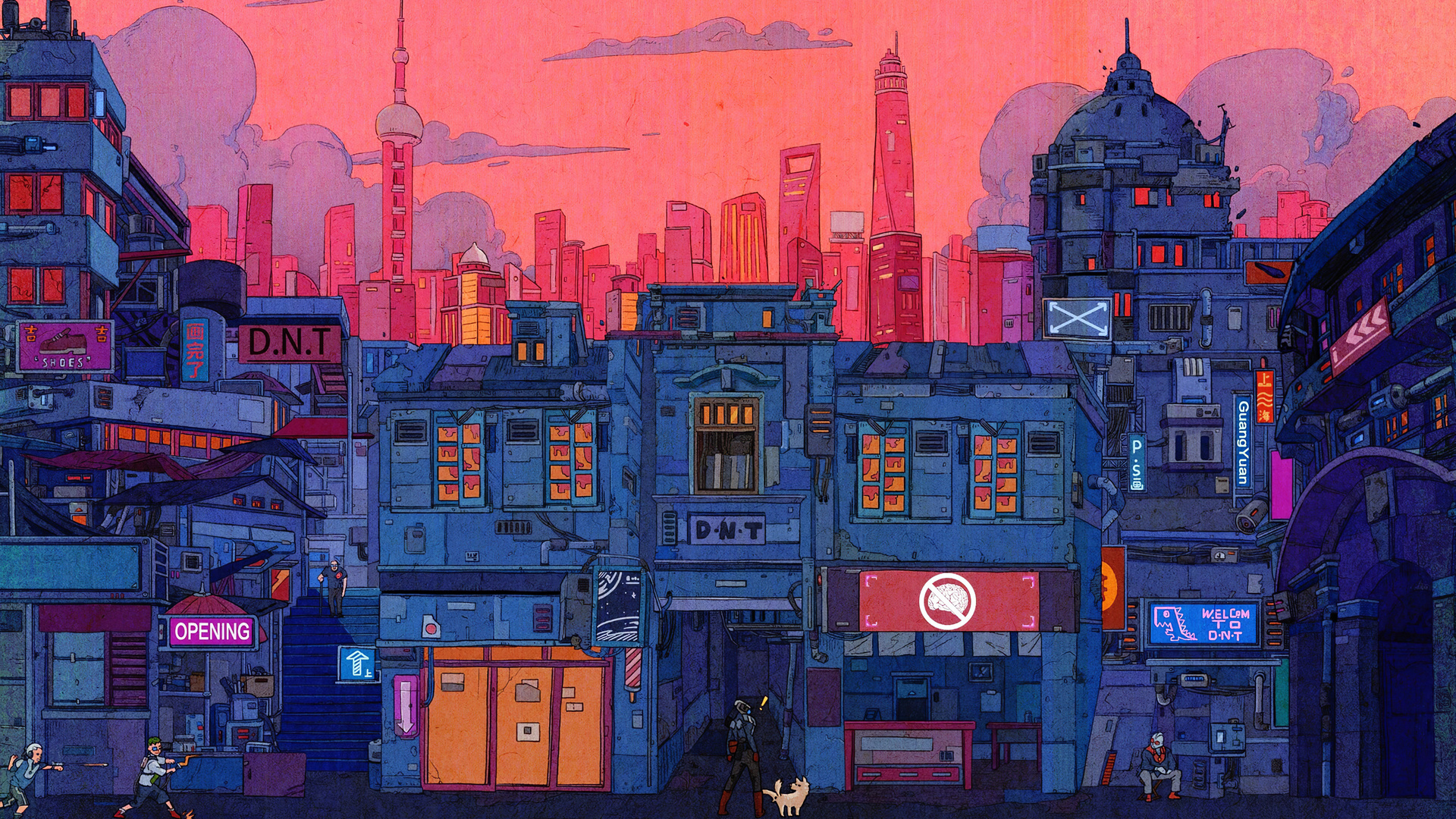 Artistic Cityscape 4k Laptop Full HD 1080p Wallpaper Image Photos