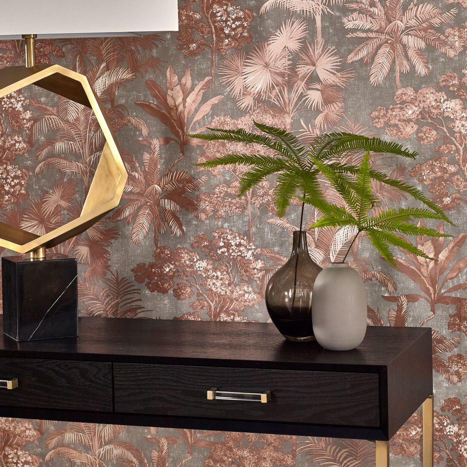 Enchanted Copper Wallpaper Ambience Prestigious Textiles