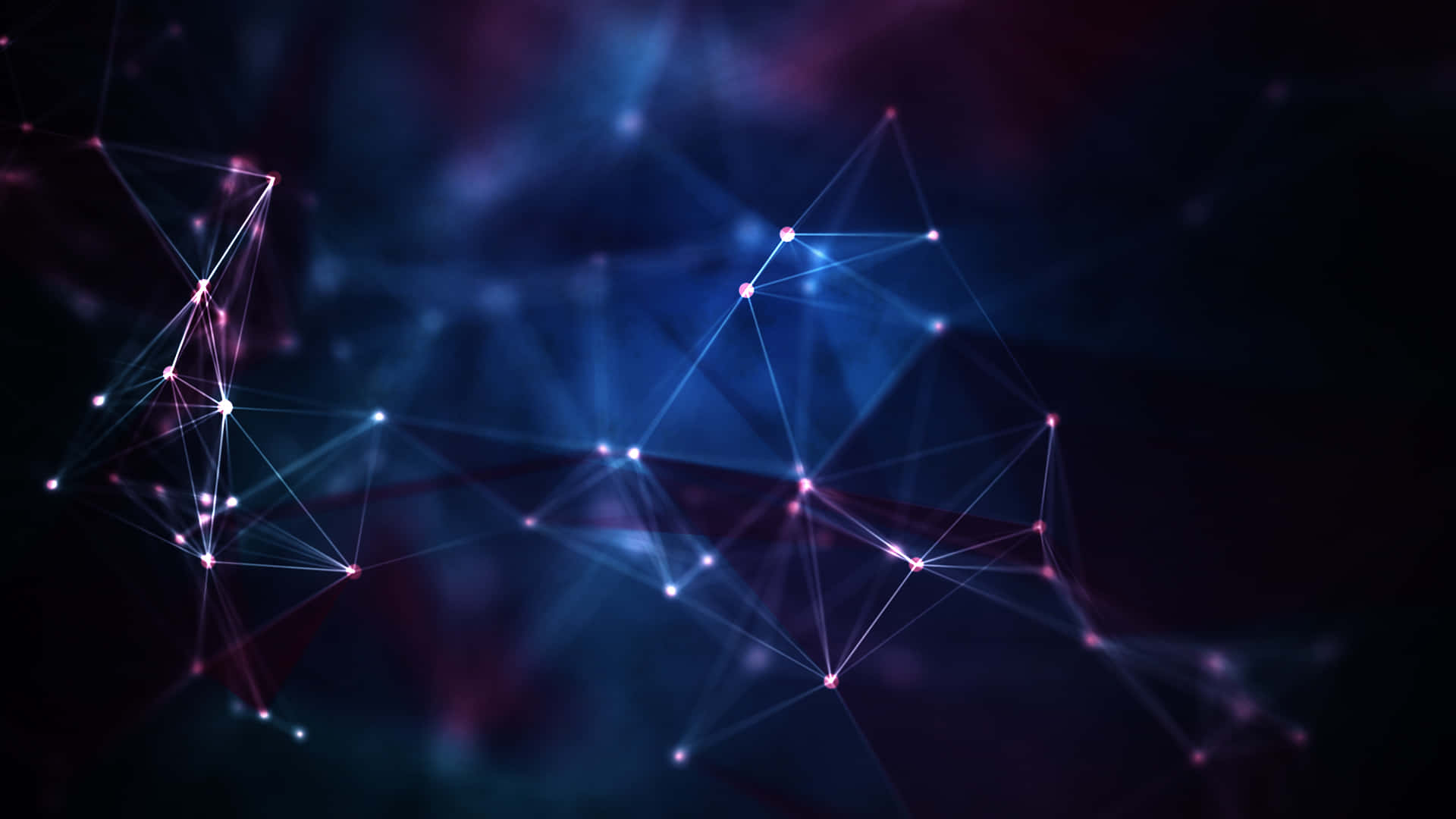 Abstract 3d Illustration Of Connected Lines Wallpaper