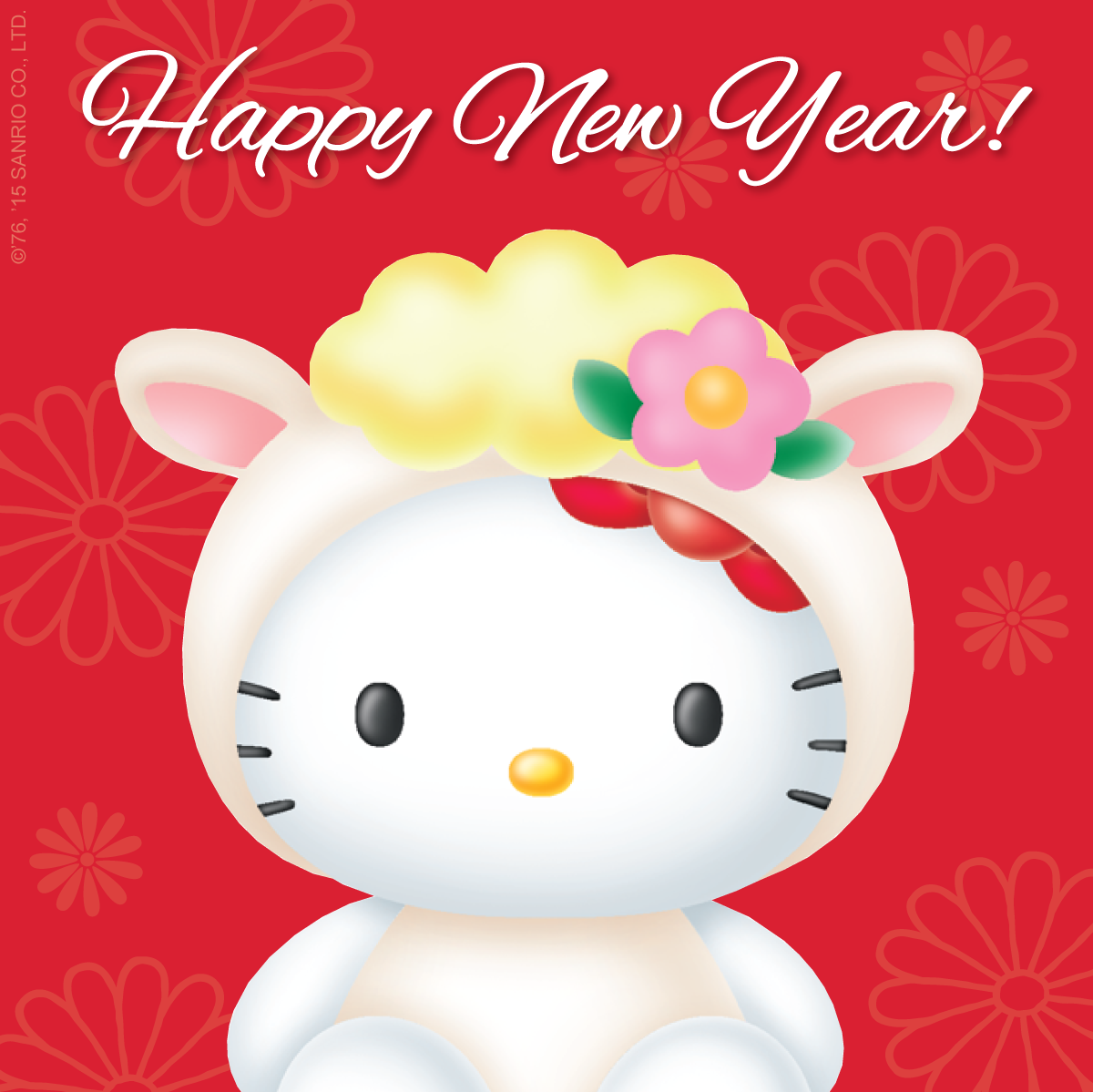 Hello Kitty On X Happy Lunar New Year Wishing Everyone Luck