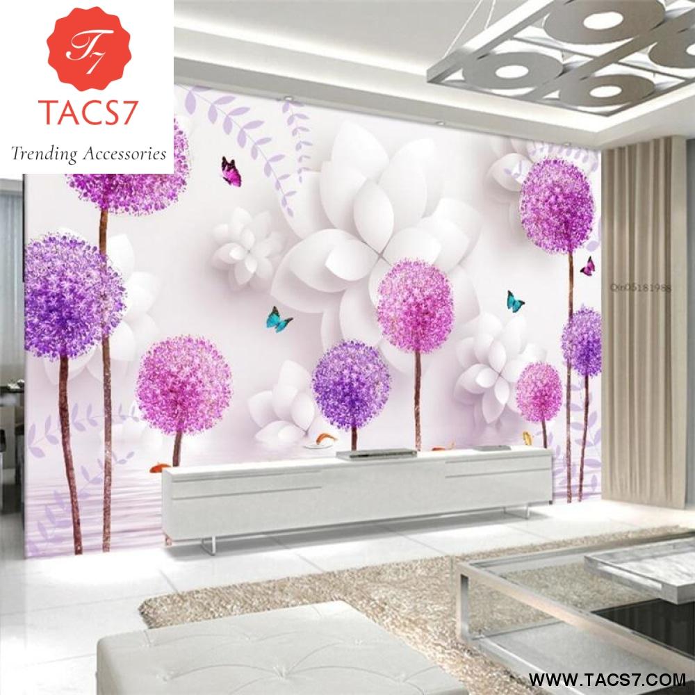 Custom High Level Wallpaper Three Dimensional Flowers Dandelion 3d