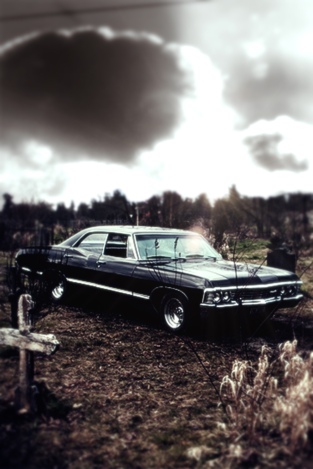 iPhone Wallpaper Supernatural Chevy Impala