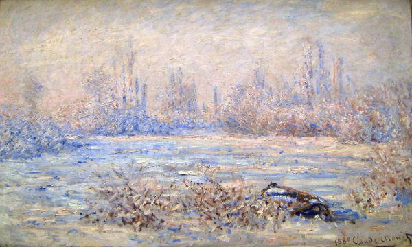 Paintings Winter Frost Claude Mo Impressionism Wallpaper
