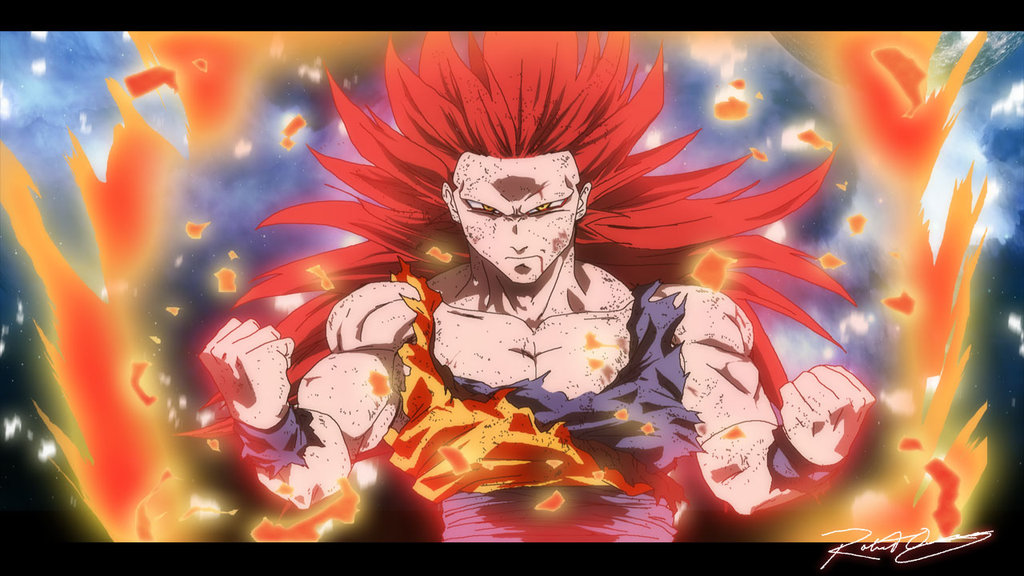 Goku True Super Saiyan God Form By Bizmedia14