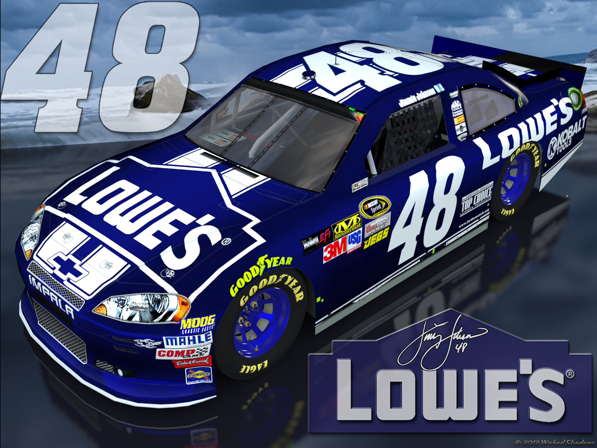 Wallpaper By Wicked Shadows Jimmie Johnson Lowes Brighter Outdoor