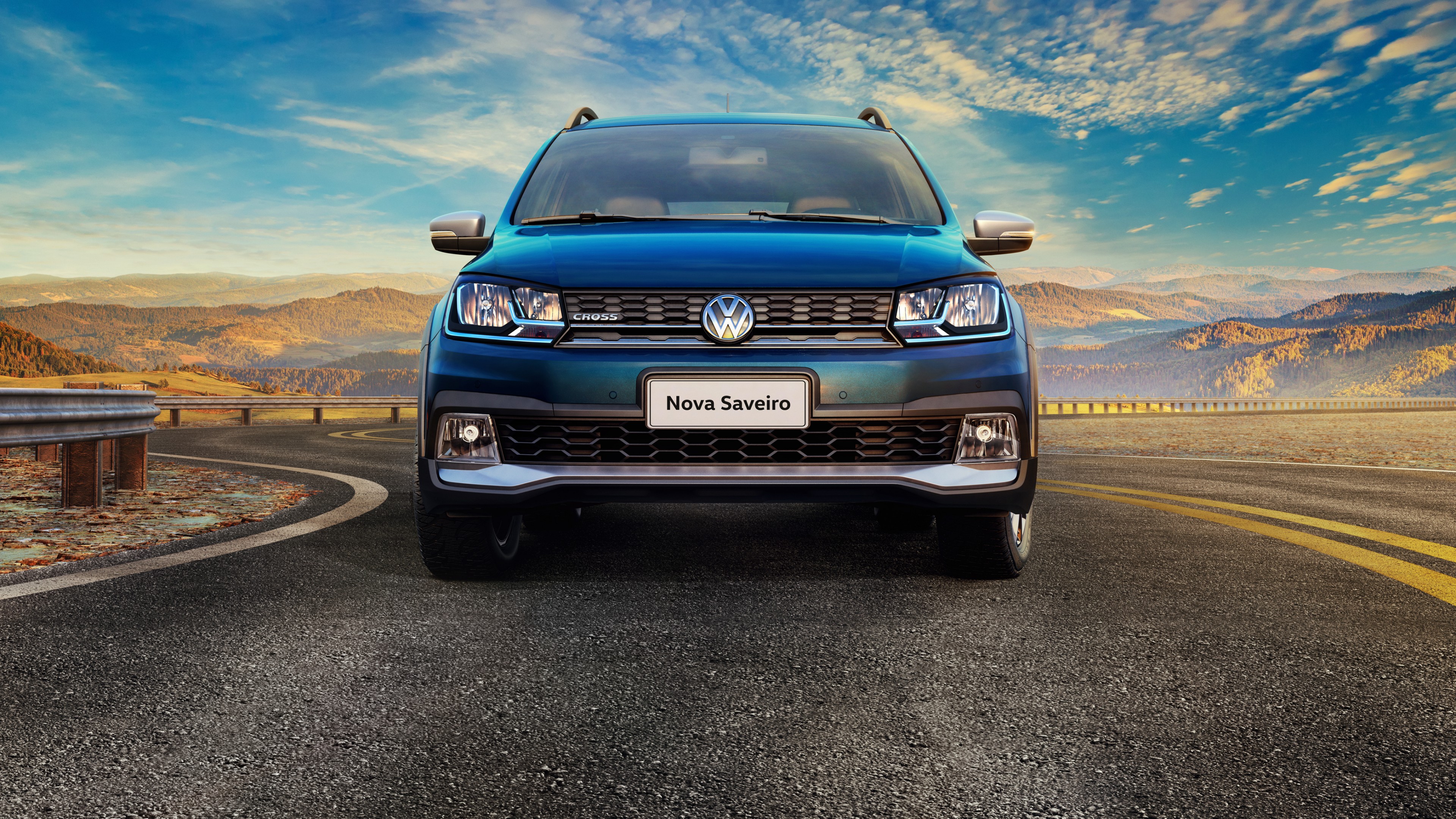 Wallpaper Volkswagen Saveiro Cross Cd Pickup Blue Cars Bikes