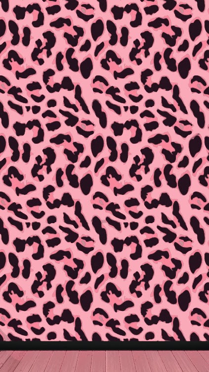 Pink Brown Leopard Wallpaper