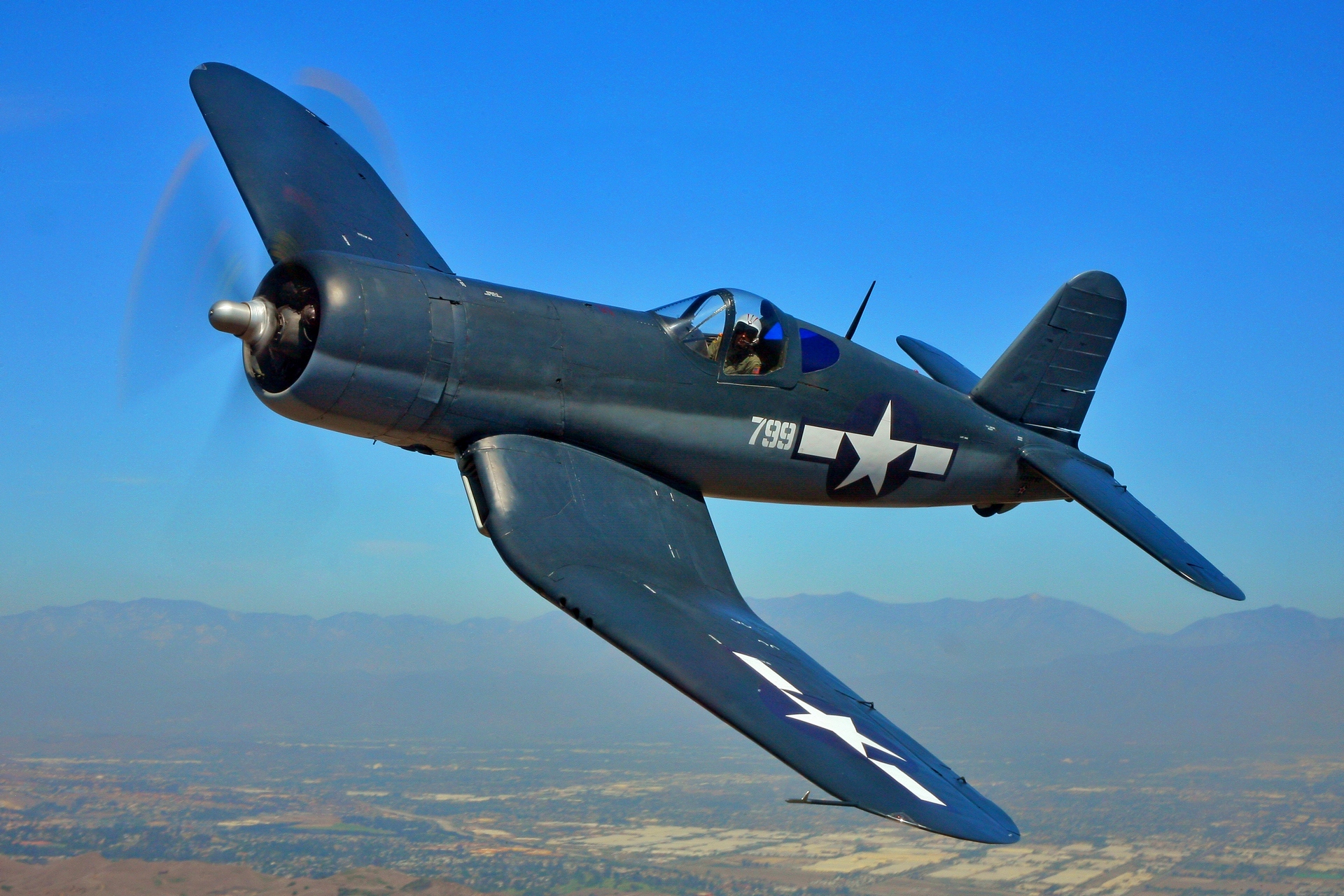 F4u corsair aircraft carrierbased fighter pilot sky military retro vintage  wallpaper  2560x1440  433557  WallpaperUP