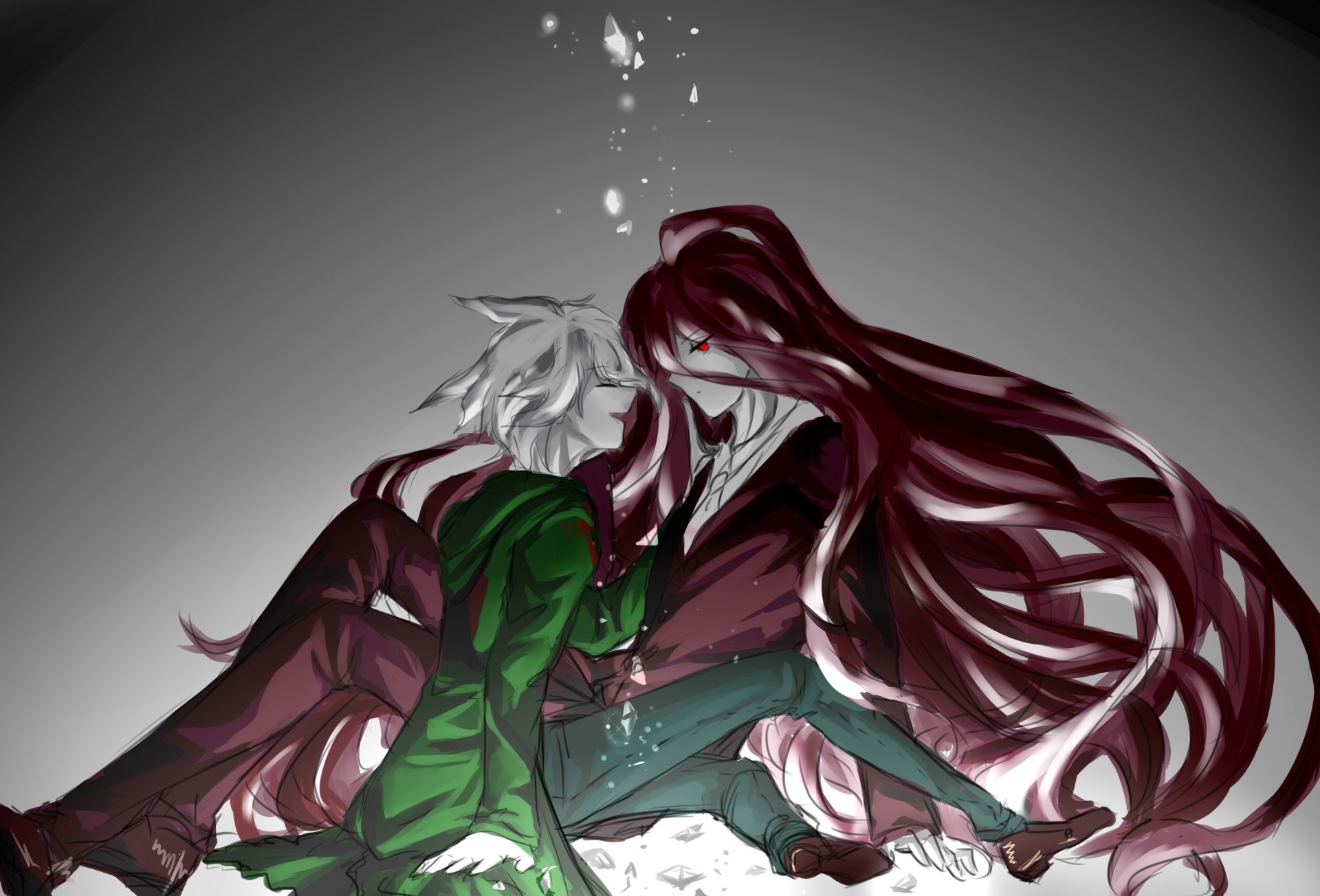 Nagito Komaeda Izuru Kamukura Video Game Danganronpa Wallpaper
