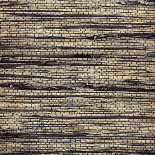 Dark Symmetry Seagrass Natural Grasscloth Wallpaper The