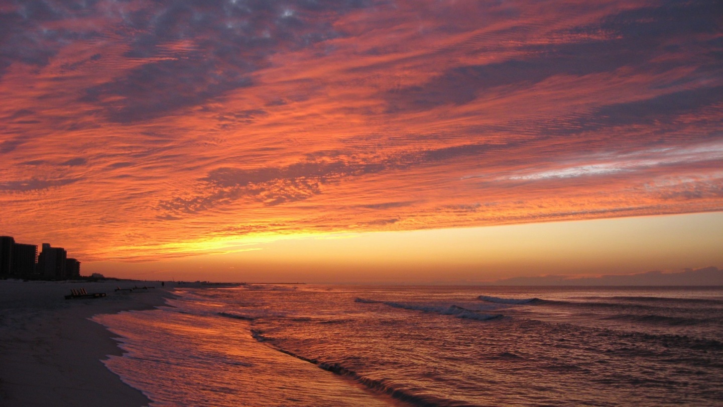 Sunrise Orange Beach Alabama Papel de parede 1080 x 800 foto