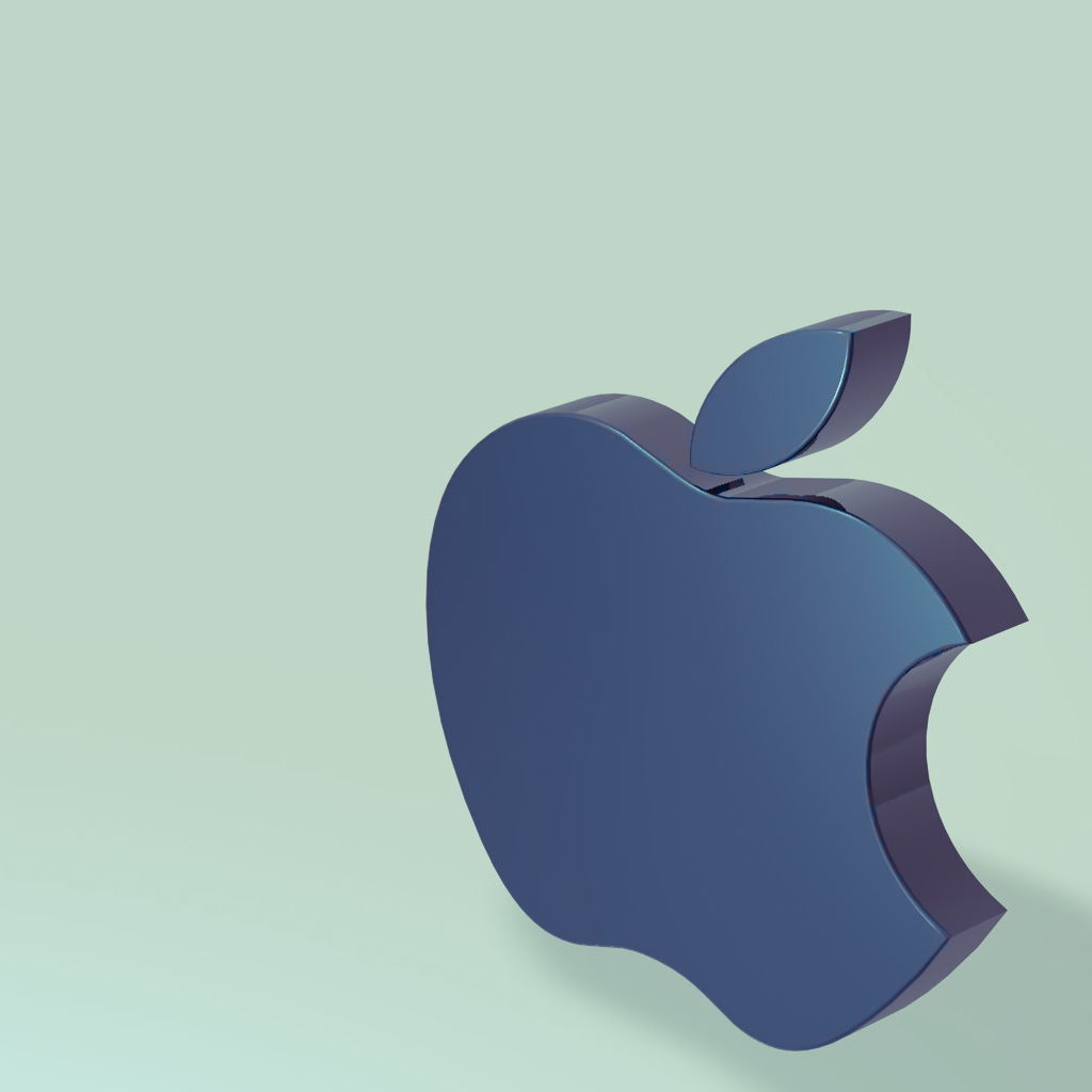 Apple Logo 3d iPad Wallpaper Background And Theme