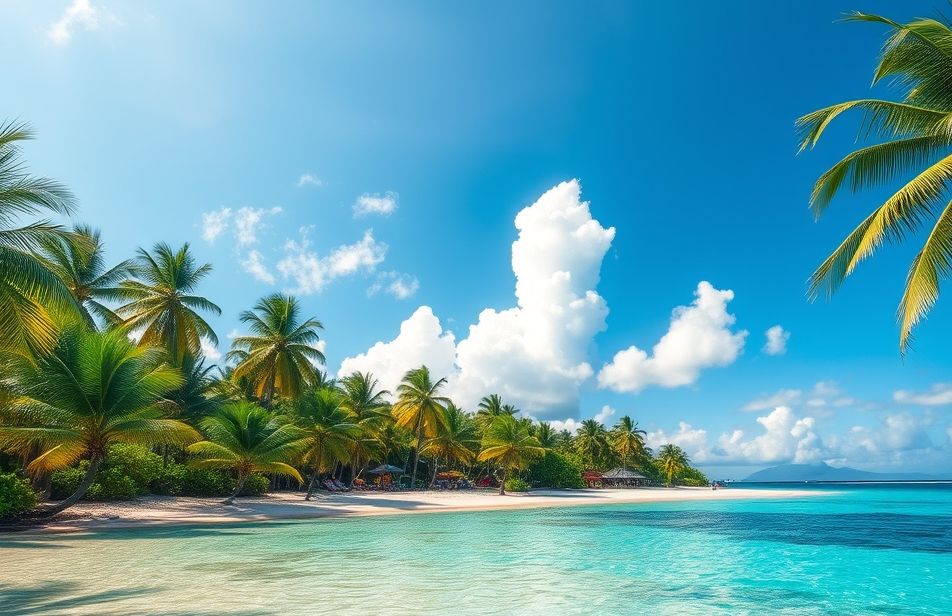 Tropical Island Wallpaper