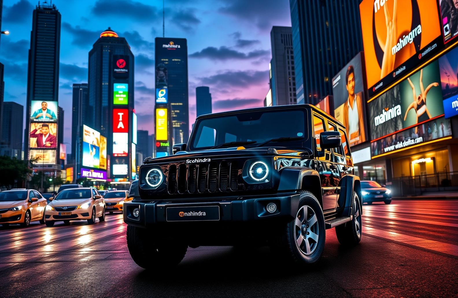 Mahindra Scorpio Black Wallpaper