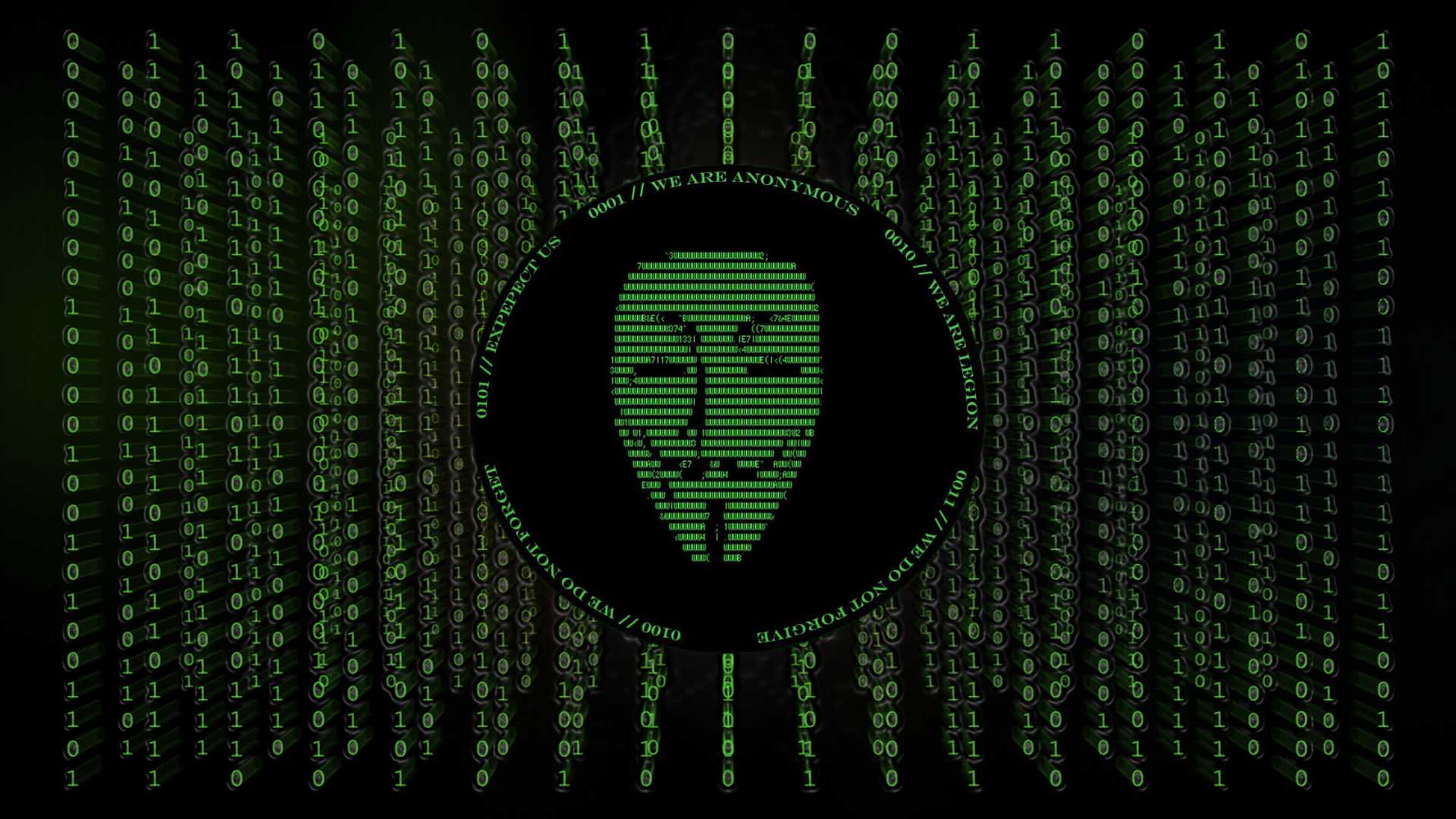 Download a very cool set of hd wallpapers with the Anonymous hackers