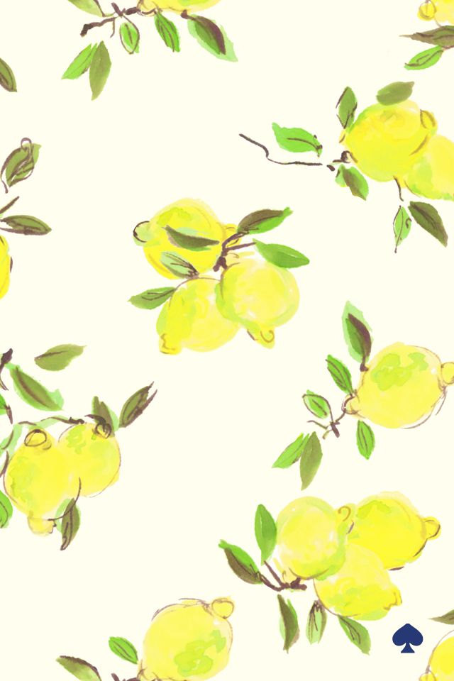 Capri iPhone Wallpaper Phone Pattern Spade Lemon Kate