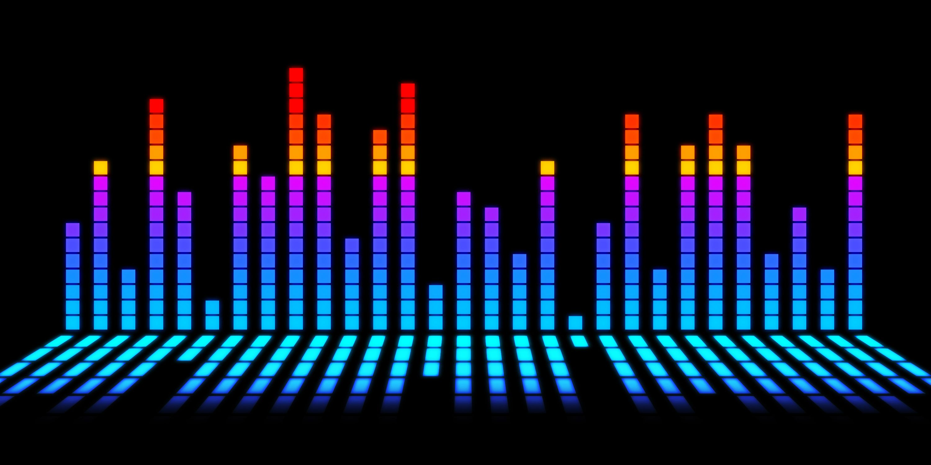 Colorful Sound Bars 1080p Wallpaper